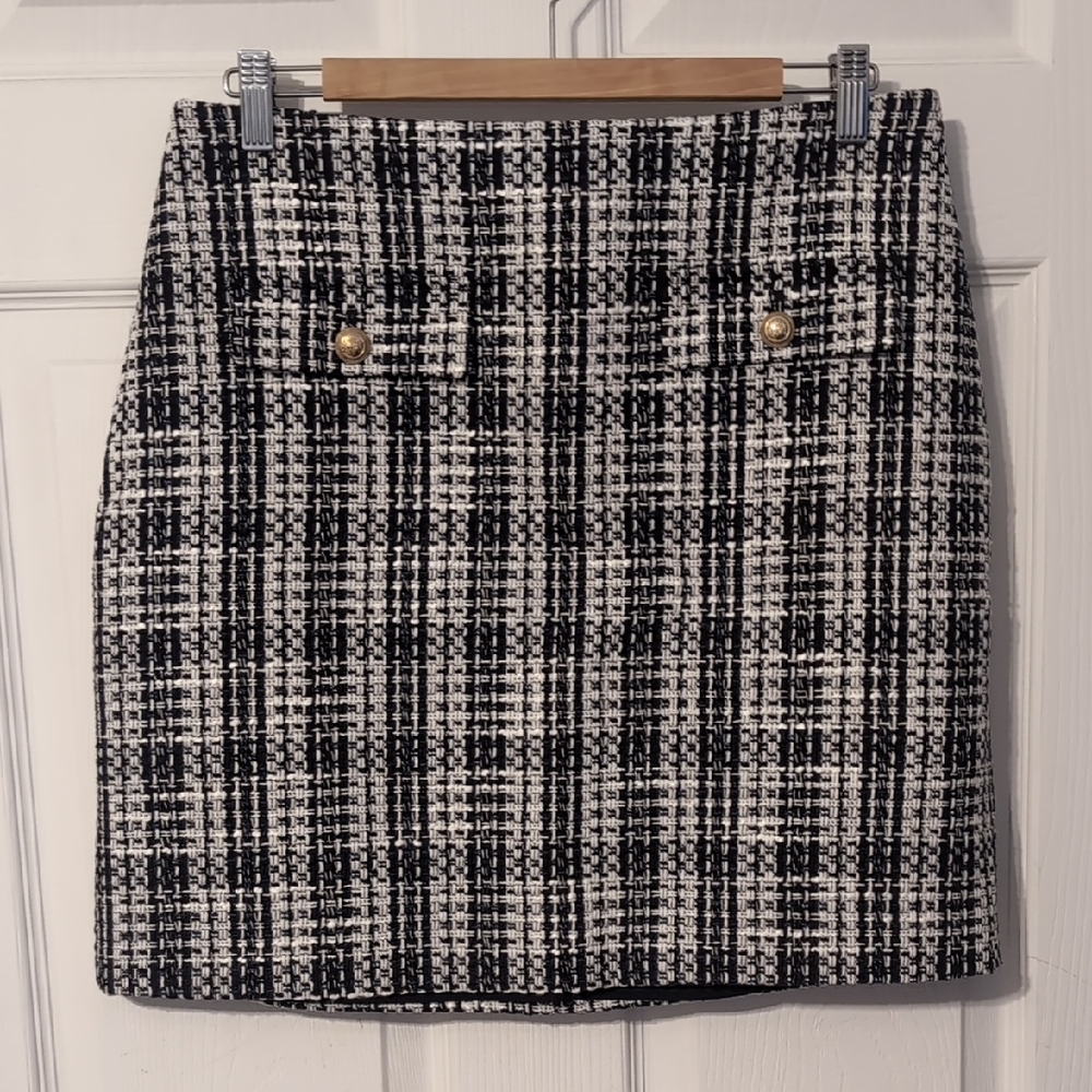 Simon Contemporaine tweed pencil skirt